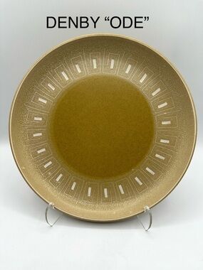 Denby “Ode” Dinner Plate. Made in England. 10”